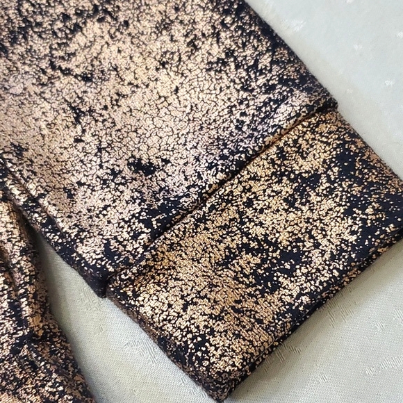 Art Class Girls Set Copper Metallic & Black L/S Top Size 10/12 & Skirt Size 7/8 - Picture 4 of 11